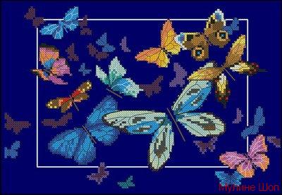 Набор для вышивания "Экзотические бабочки"