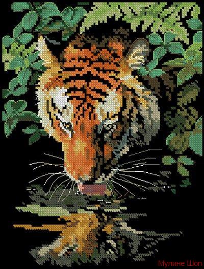 Набор для вышивания "Отражение Тигра"