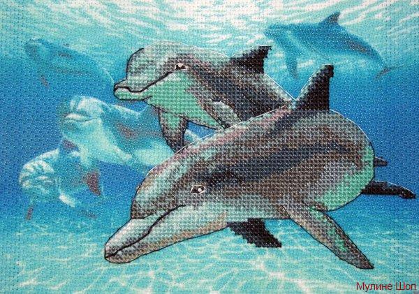 Набор для вышивания "Морские дельфины"