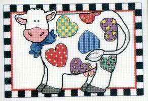 Набор для вышивания "Корова из лоскутков"