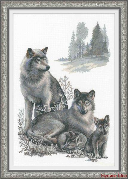 Набор для вышивания "Волки"