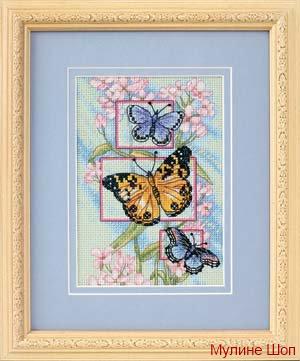 Набор для вышивания "Бутоны и бабочки"