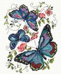 Набор для вышивания "Синие бабочки"
