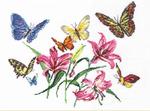 Набор для вышивания "Лилии и бабочки"