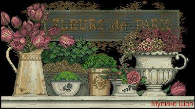 Набор для вышивания "Цветы Парижа"