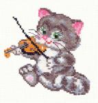 Набор для вышивания "Котёнок-музыкант"