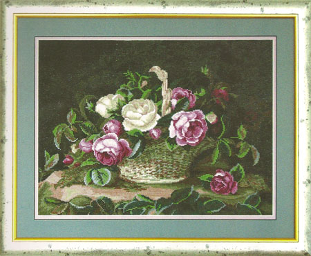 Набор для вышивания "Розы в корзине"