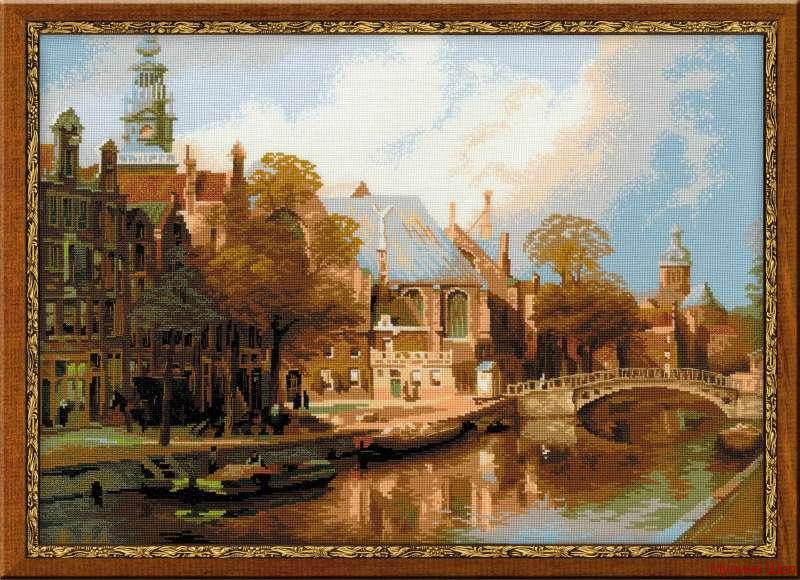 Набор для вышивания "Амстердам. Старая церковь и Церковь св. Николая Чудотворца"