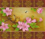 Ткань с рисунком "Весеннее цветение"