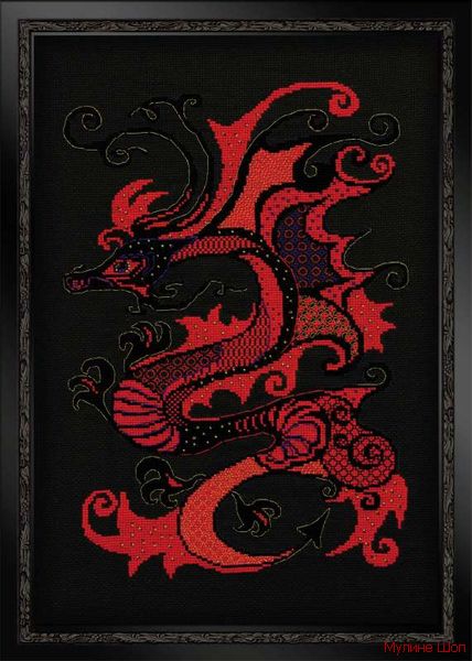 Набор для вышивания "Красный дракон"