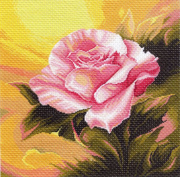 Канва с рисунком "Розовая прелюдия"