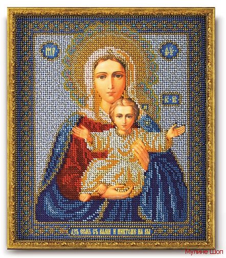 Набор для вышивания Икона "Богородица Леушинская"