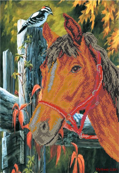 Ткань с рисунком "Лошадь"