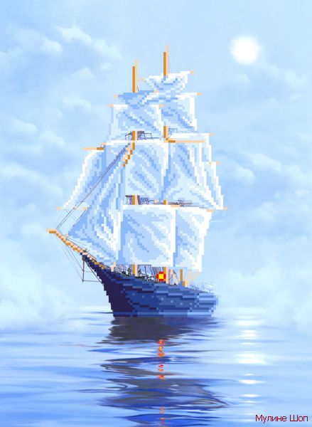 Ткань с рисунком "Морской бриз"