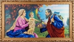 Ткань с рисунком "Святое семейство"