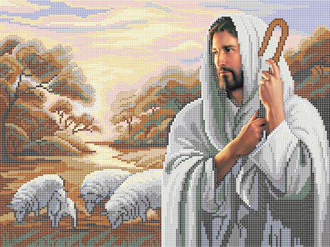 Ткань с рисунком "Господь-пастырь мой"