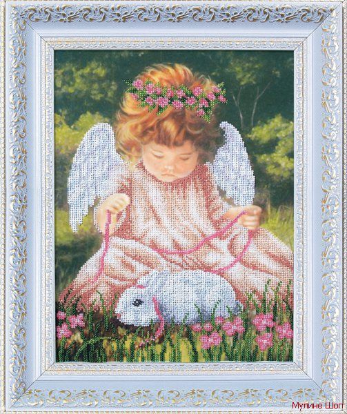 Набор для вышивания "Ангел с кроликом"