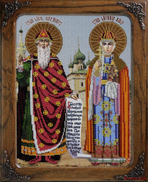 Набор для вышивания Икона "Святые Ольга и Владимир"