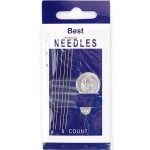 Иглы бисерные Best Needles уп. 6 штук с нитковдевателем