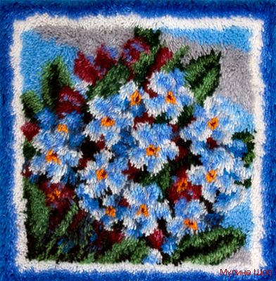 Набор для вышивания "Голубые цветочки"