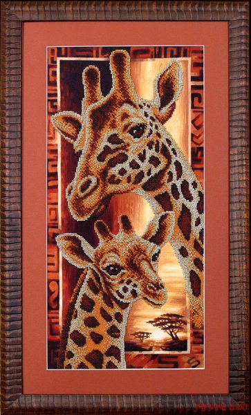 Набор для вышивания "Африка "Жирафы"