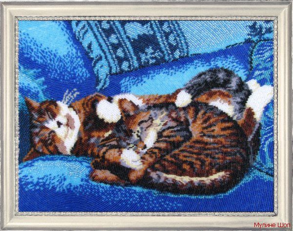 Набор для вышивания "Спящие котята"