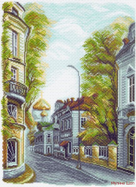Канва с рисунком "Гагарински переулок"