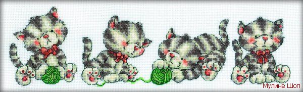 Набор для вышивания "Играющие котята"