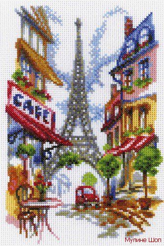 Набор для вышивания "Уютный уголок Парижа"