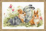 Набор для вышивания "Забавные крольчата"