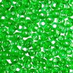 Бисер 50100 зеленый прозрачный