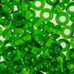 Бисер 50120 зеленый прозрачный