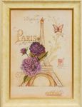 Ткань с рисунком "Романтик "Париж"