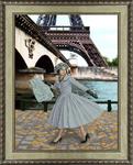 Набор для вышивания "Опять в Париже листопад"