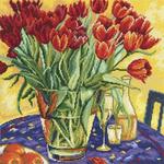 Набор для вышивания "Тюльпаны на столе"