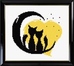 Набор для вышивания "Влюбленные коты №3"