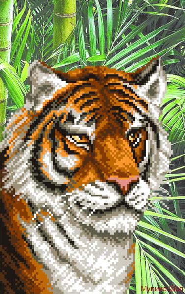 Ткань с рисунком "Тигрица"