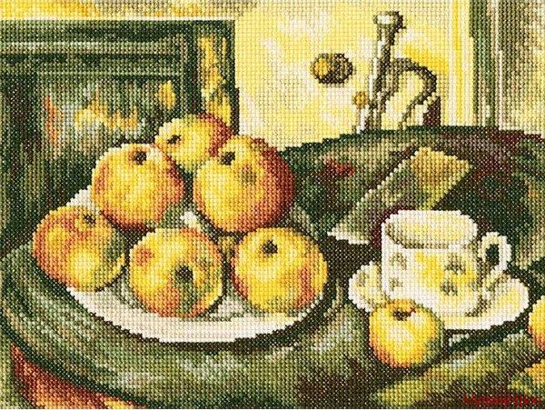 Набор для вышивания "Натюрморт с яблоками"
