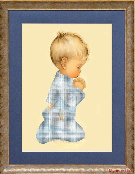 Ткань с рисунком "Молитва мальчика"