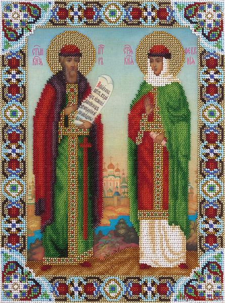 Набор для вышивания "Икона Святых Петра и Февронии"