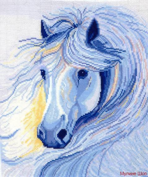 Набор для вышивания "Белогривая лошадь"