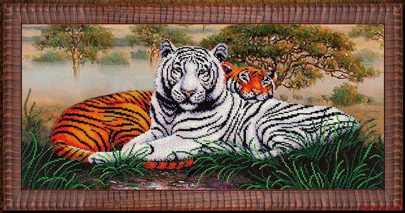 Набор для вышивания "Саванна "Тигры"