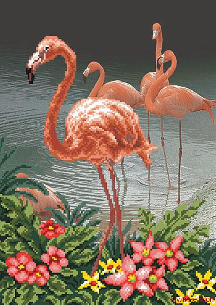 Набор для вышивания "Фламинго"