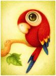 Алмазная мозаика "Красный попугай"