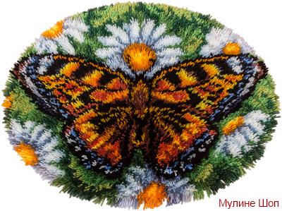 Набор для вышивания Коврик "Бабочка"