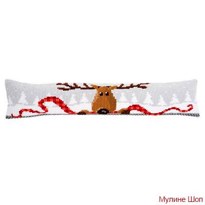 Набор для вышивания Подушка "Рождественский олень"
