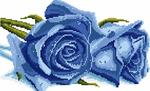 Алмазная мозаика "Синие розы"