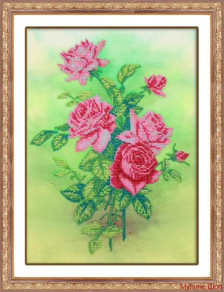 Набор для вышивания "Розовые розы"