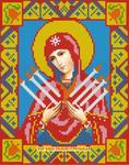 Алмазная мозаика "Икона Семистрельная Богородица"