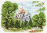 Канва с рисунком "Собор Александра Невского в Краснодаре"